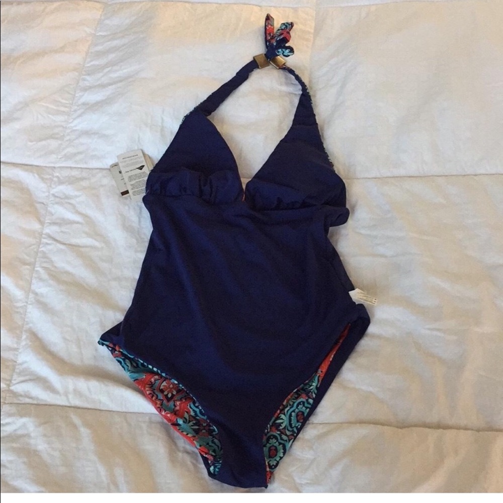 SAHA juno reversible, mint blue red geometrical - Picture 7 of 8